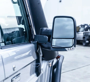 Clearview Next Gen Towing Mirrors for Toyota Land Cruiser 79 Series 2023+ Cab-Chassis - Brixton 4x4 - Buy Online Now!
